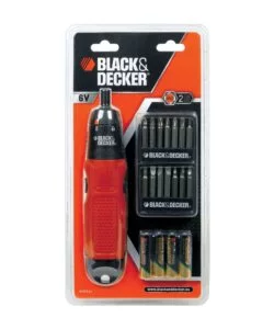 Svitavvita avvitatore "a7073" a pile con set 19 pezzi - black&decker